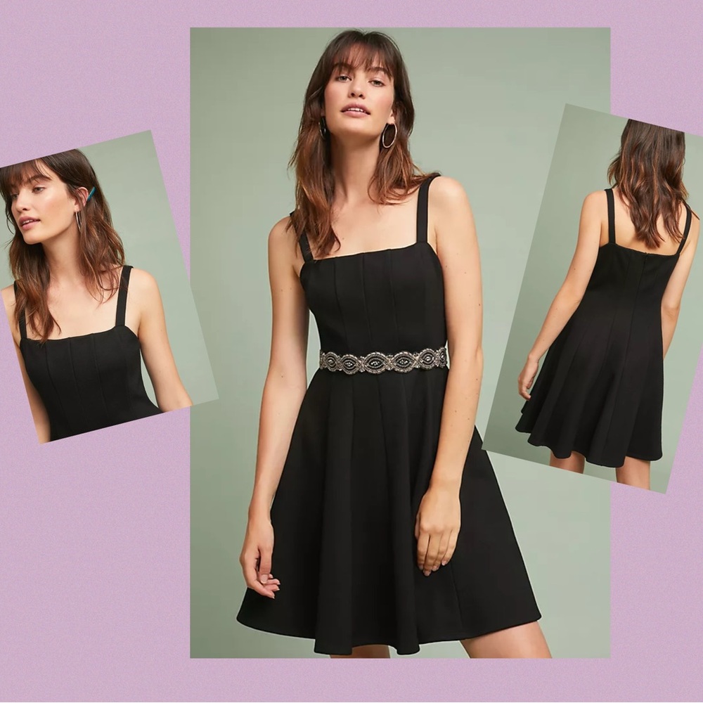 Anthropologie Bailey 44 Black Dress Size XL